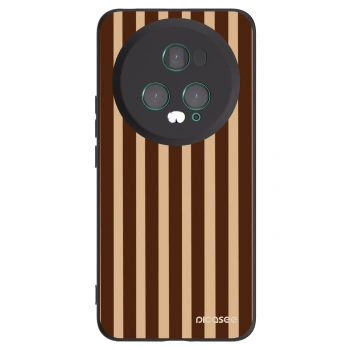Picasee Honor Magic5 Pro Hülle - Schwarzes Silikon - Brown lines
