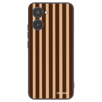 Picasee Realme 10 4G Hülle - Schwarzes Silikon - Brown lines