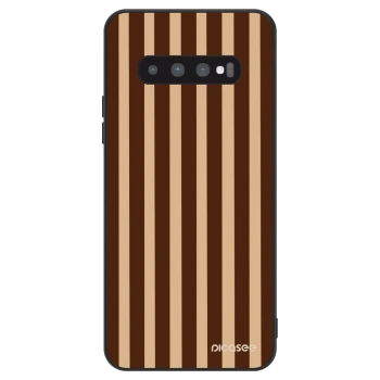 Hülle für Samsung Galaxy S10 Plus G975 - Brown lines
