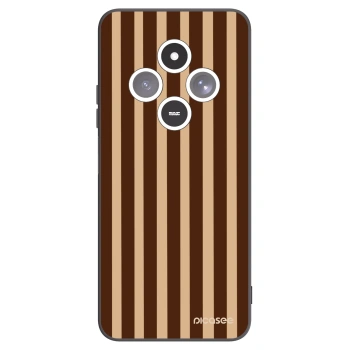 Picasee Xiaomi Redmi 14C Hülle - Schwarzes Silikon - Brown lines