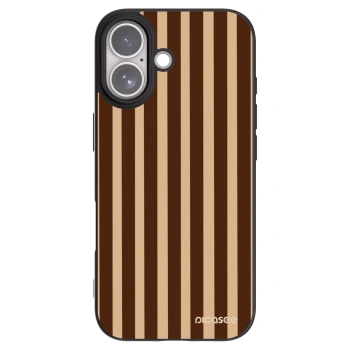 Picasee Apple iPhone 17 Hülle - Schwarzes Silikon - Brown lines
