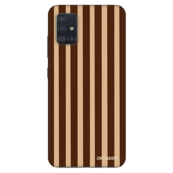 Hülle für Samsung Galaxy A51 A515F - Brown lines