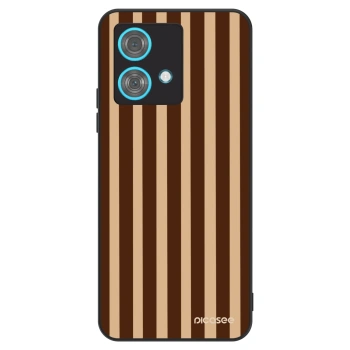 Hülle für Motorola Edge 40 Neo - Brown lines