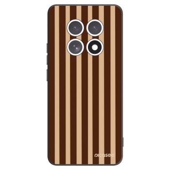 Picasee Xiaomi Redmi Note 15 5G Hülle - Schwarzes Silikon - Brown lines