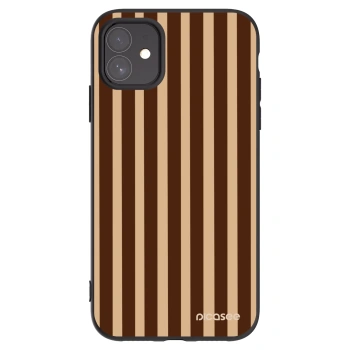 Picasee Apple iPhone 11 Hülle - Schwarzes Silikon - Brown lines