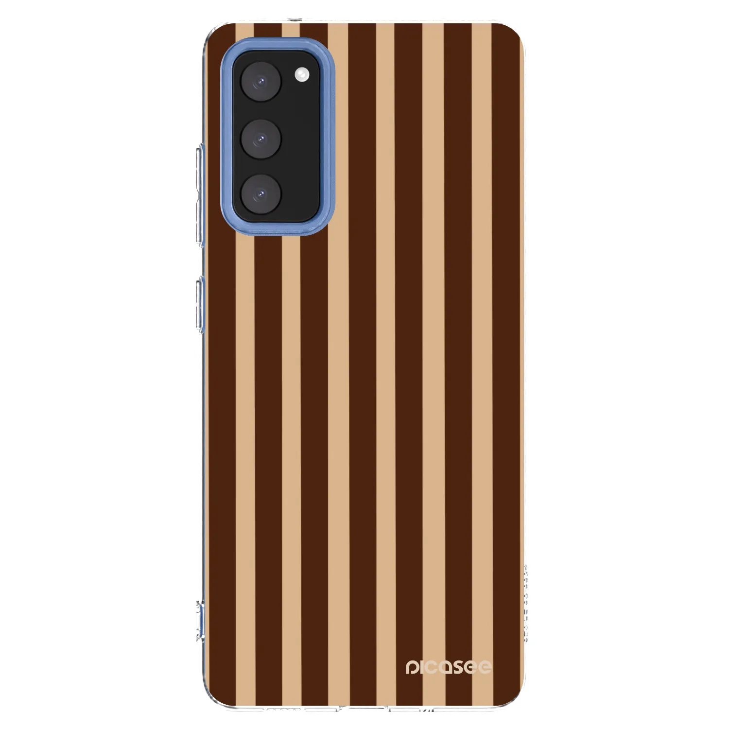 Picasee Samsung Galaxy S20 FE Hülle - Transparentes Silikon - Brown lines