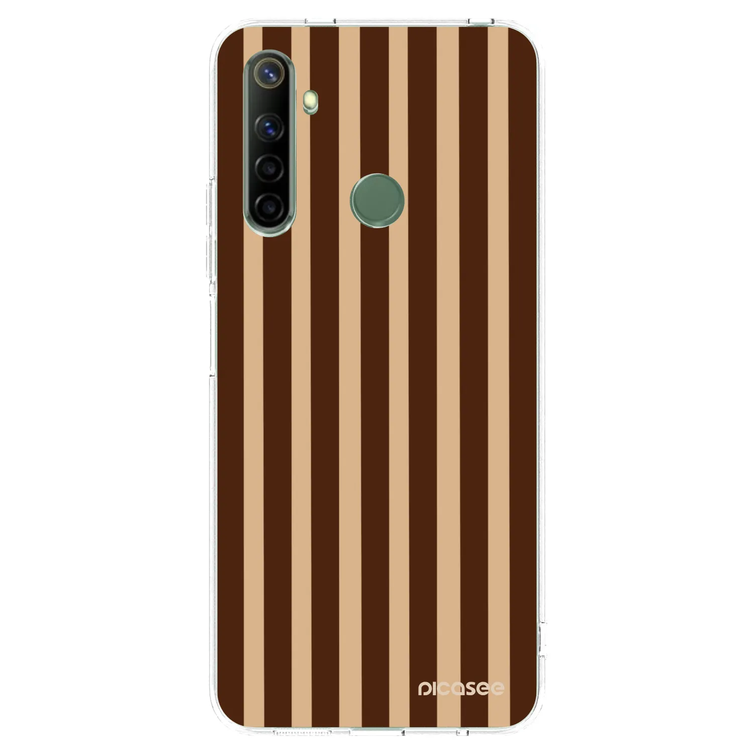 Picasee Realme 6i Hülle - Transparentes Silikon - Brown lines