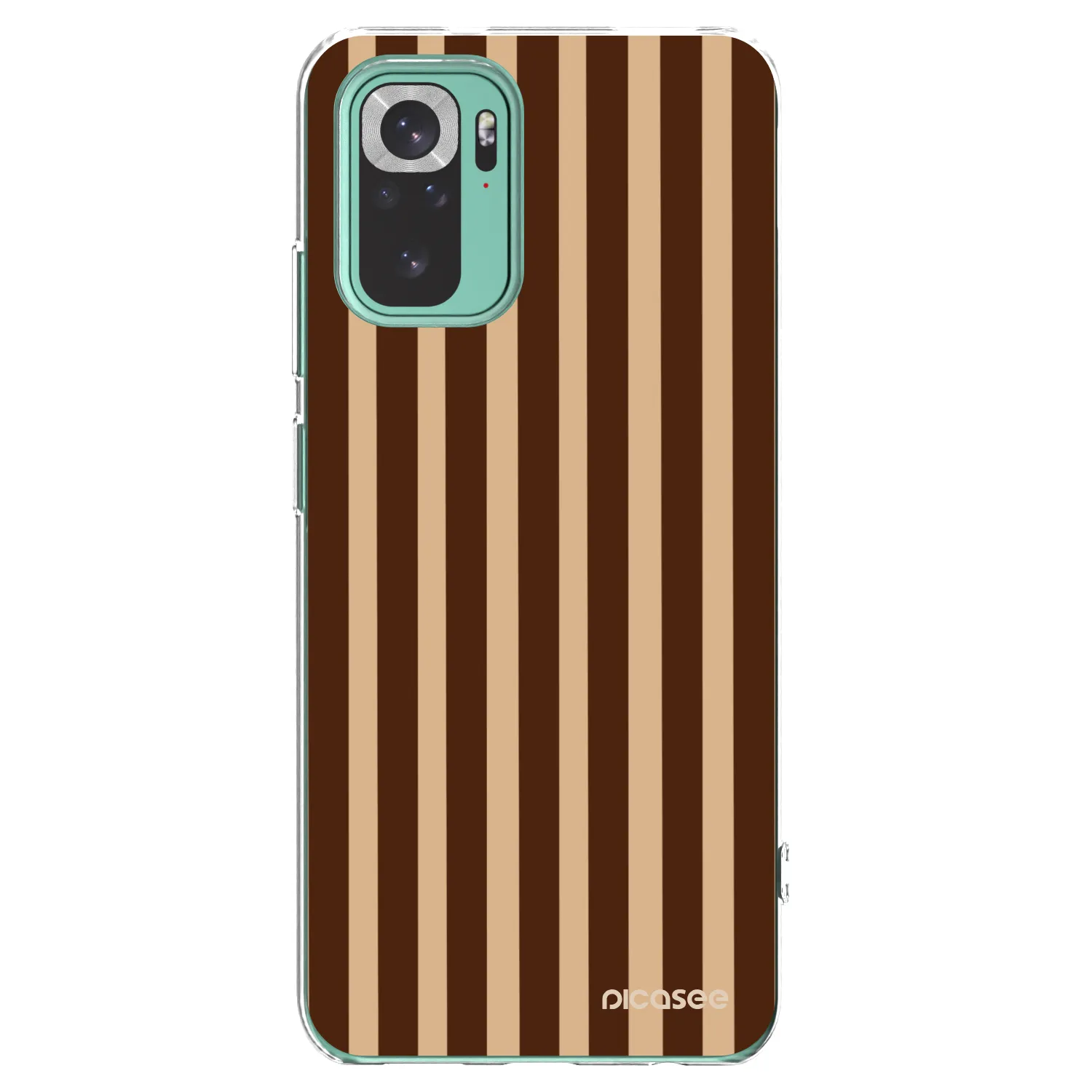 Picasee Xiaomi Redmi Note 10 Pro Hülle - Transparentes Silikon - Brown lines