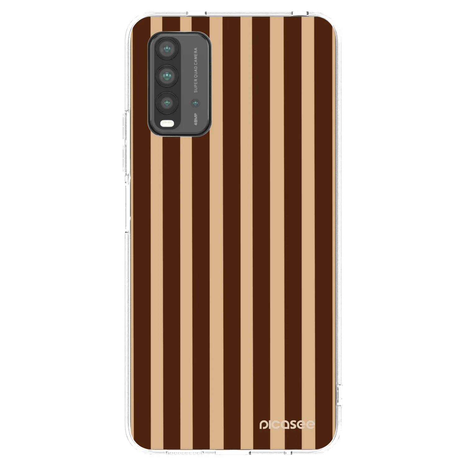 Picasee Xiaomi Redmi 9T Hülle - Transparentes Silikon - Brown lines