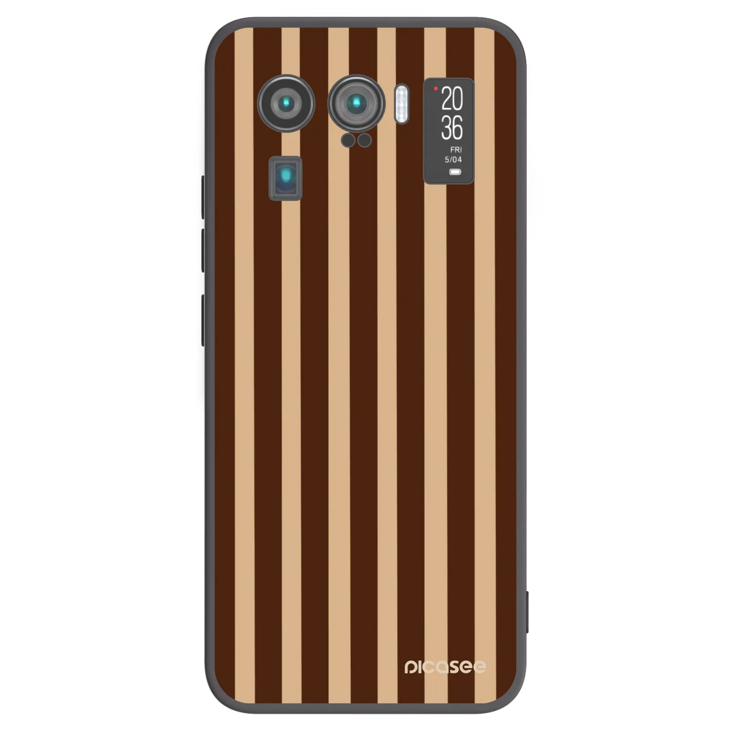 Picasee Xiaomi Mi 11 Ultra Hülle - Schwarzes Silikon - Brown lines