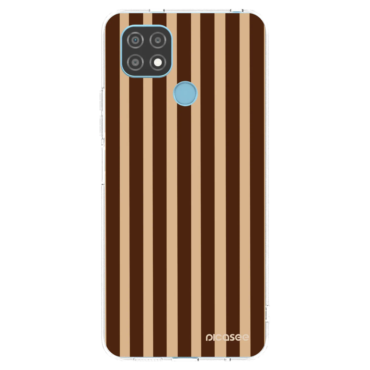 Picasee Realme C21 Hülle - Transparentes Silikon - Brown lines