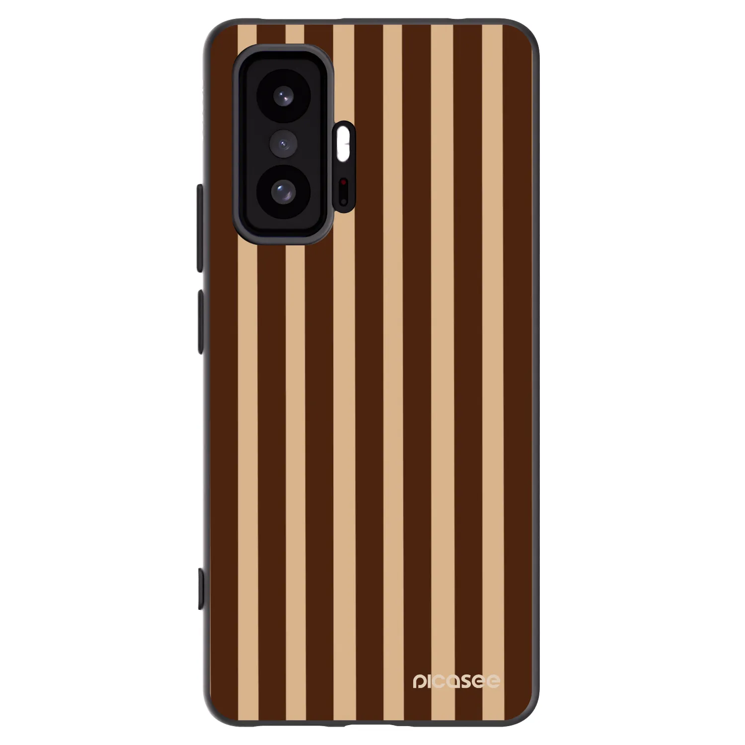 Picasee Xiaomi 11T Pro Hülle - Schwarzes Silikon - Brown lines