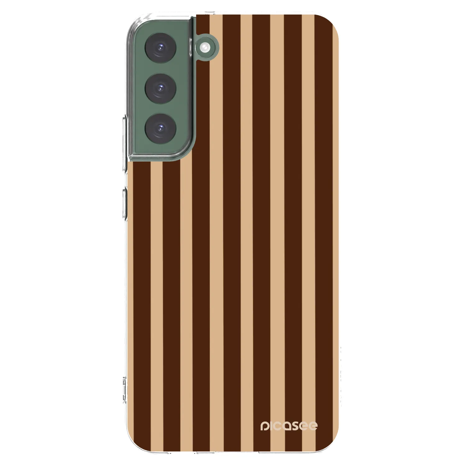 Picasee Samsung Galaxy S22+ 5G Hülle - Transparentes Silikon - Brown lines