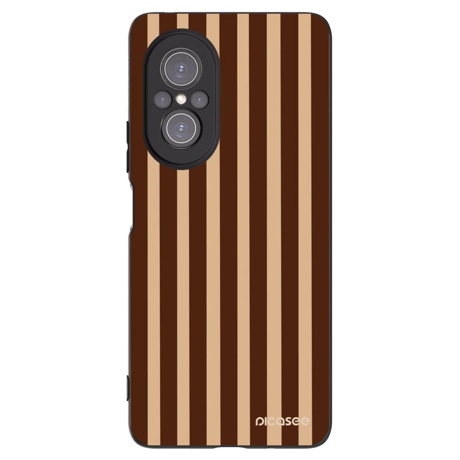 Picasee Huawei Nova 9 SE Hülle - Schwarzes Silikon - Brown lines