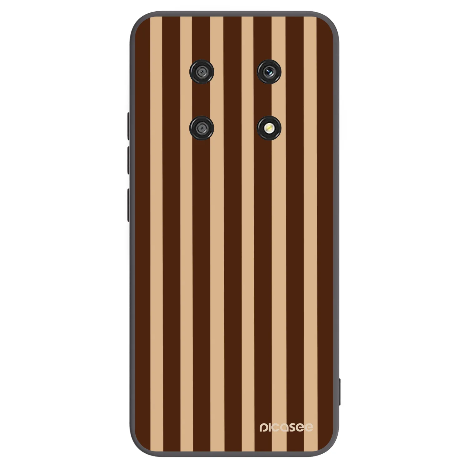 Picasee Honor Magic4 Lite 5G Hülle - Schwarzes Silikon - Brown lines