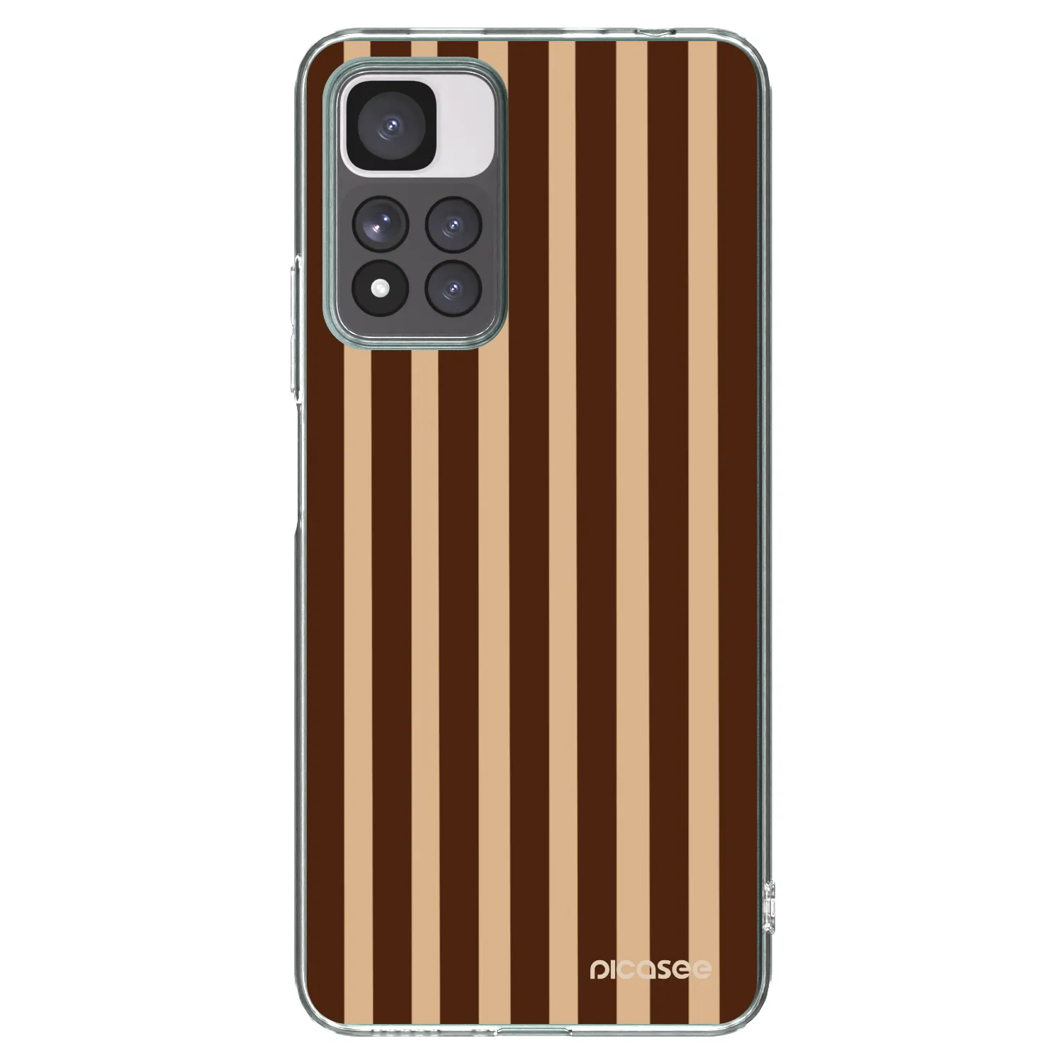 Picasee Xiaomi Redmi Note 11 Pro+ 5G Hülle - Transparentes Silikon - Brown lines