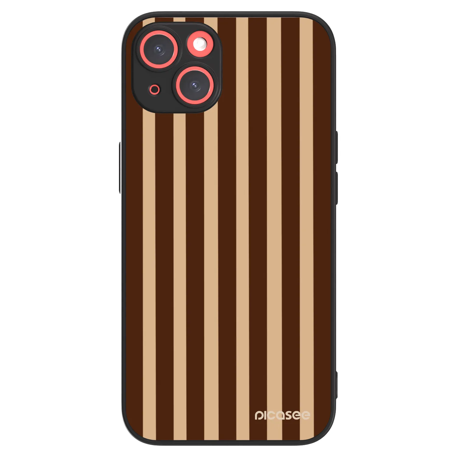 Picasee ULTIMATE CASE MagSafe für Apple iPhone 13 - Brown lines