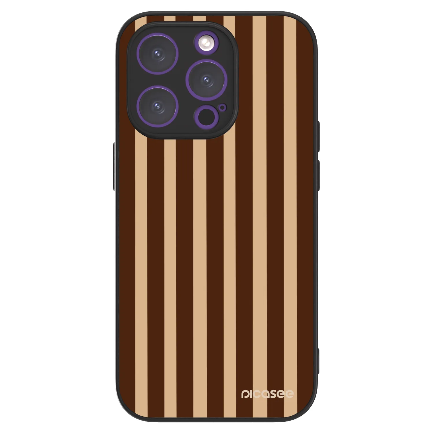 Picasee ULTIMATE CASE MagSafe für Apple iPhone 14 Pro - Brown lines