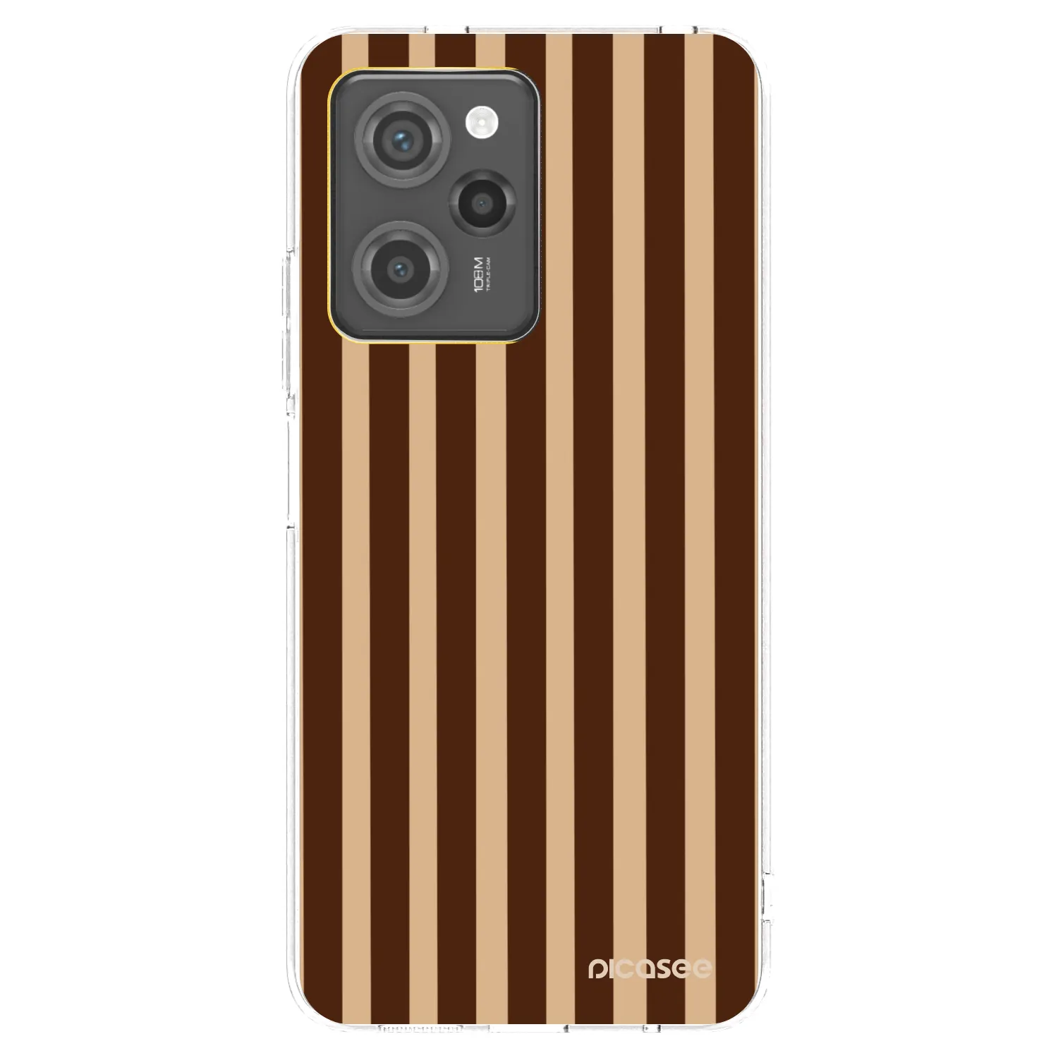 Picasee Xiaomi Poco X5 Pro Hülle - Transparentes Silikon - Brown lines