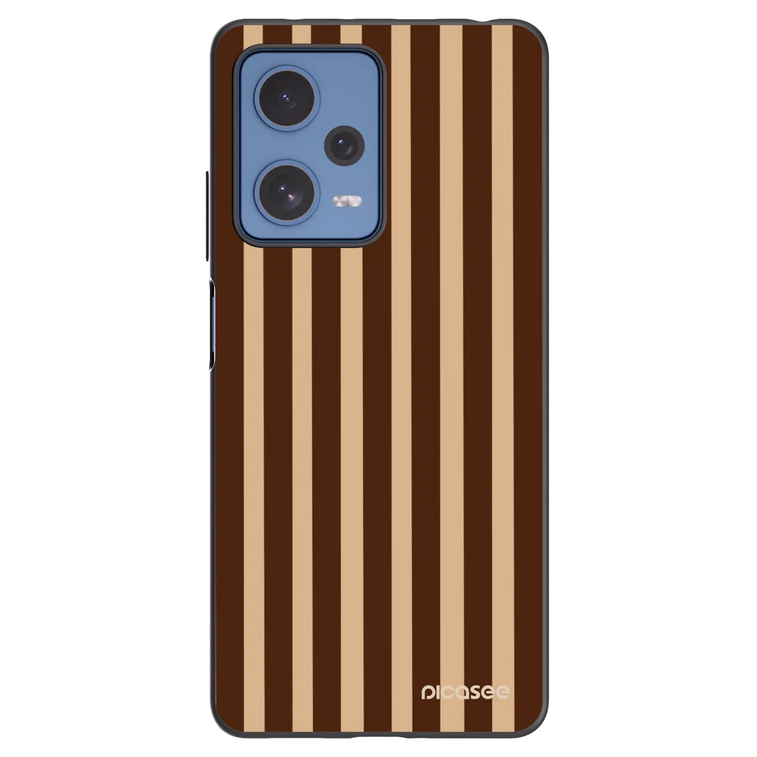 Picasee Xiaomi Redmi Note 12 Pro 5G Hülle - Schwarzes Silikon - Brown lines