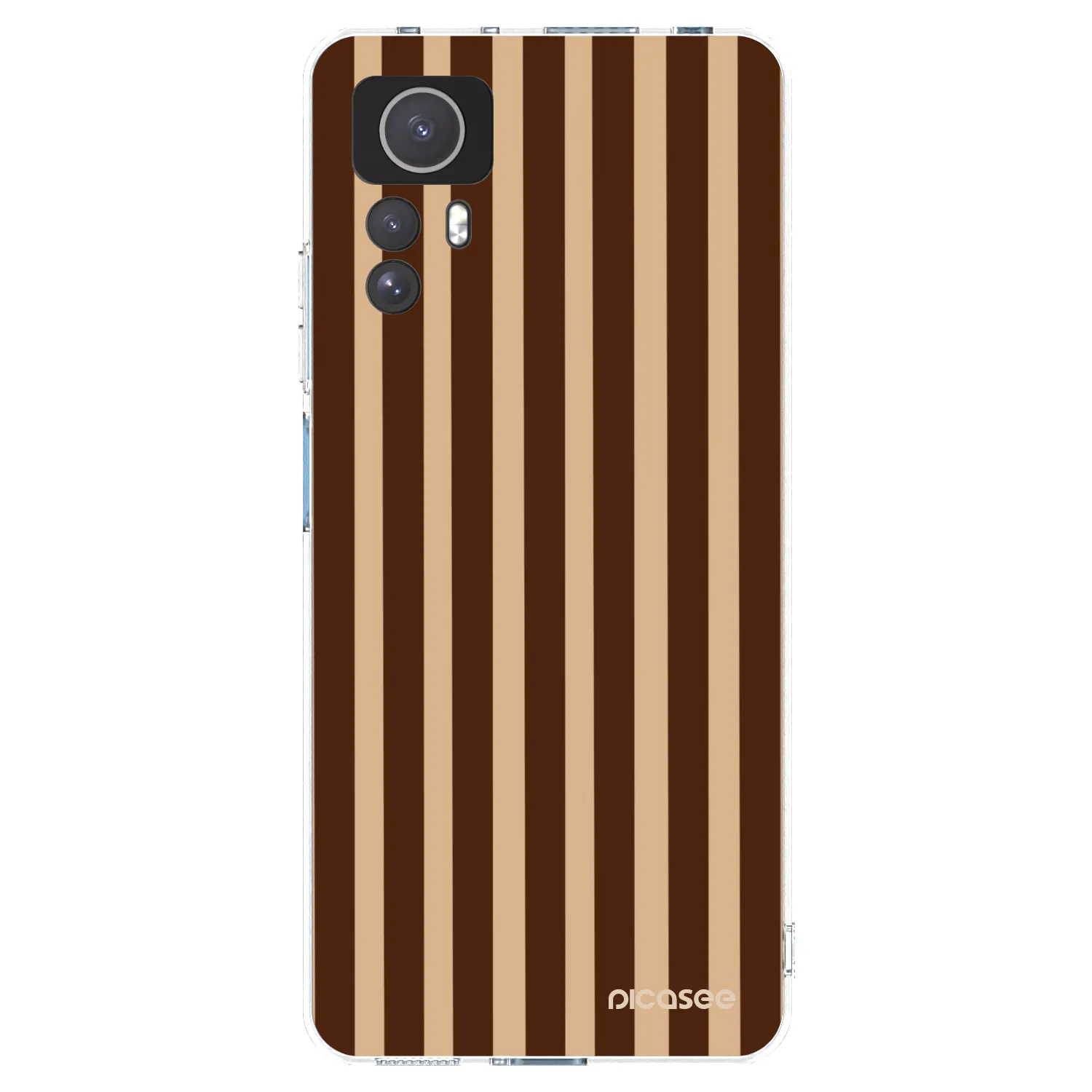 Picasee Xiaomi Redmi Note 12S Hülle - Transparentes Silikon - Brown lines
