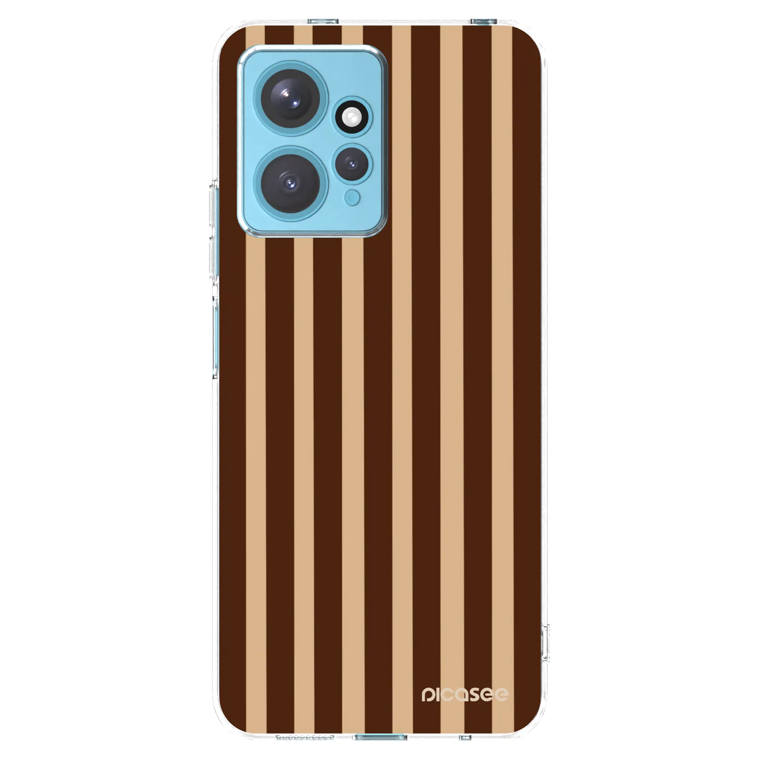 Picasee Xiaomi Redmi Note 12 4G Hülle - Transparentes Silikon - Brown lines