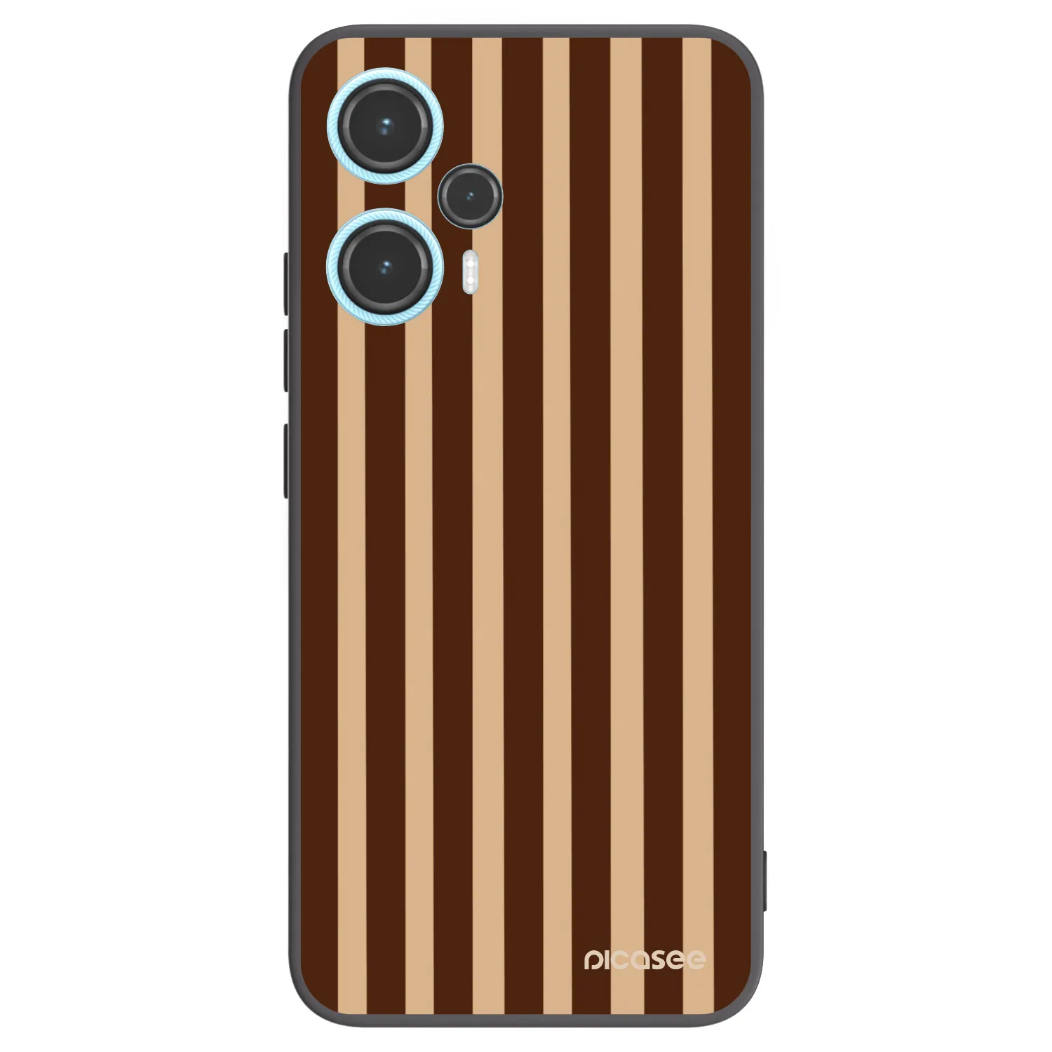Picasee Xiaomi Poco F5 Hülle - Schwarzes Silikon - Brown lines
