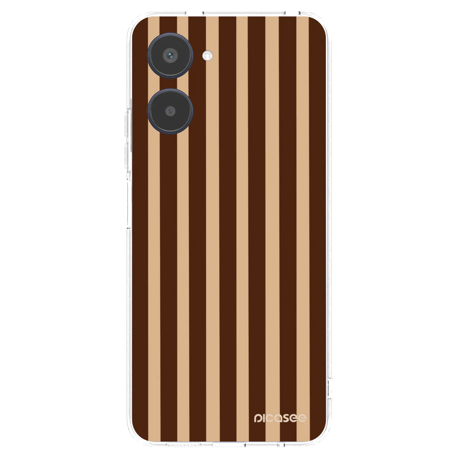 Picasee Realme 10 4G Hülle - Transparentes Silikon - Brown lines
