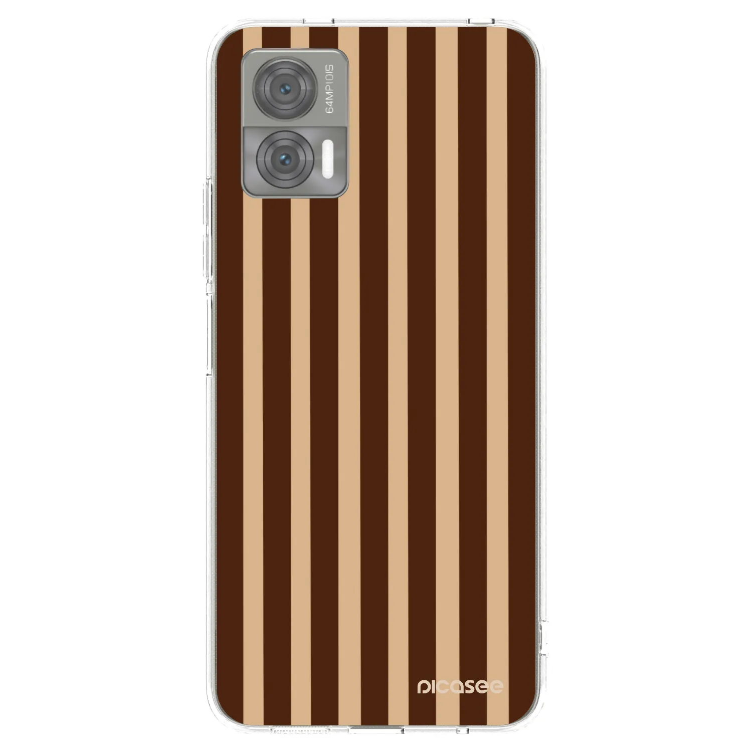 Picasee Motorola Edge 30 Neo Hülle - Transparentes Silikon - Brown lines