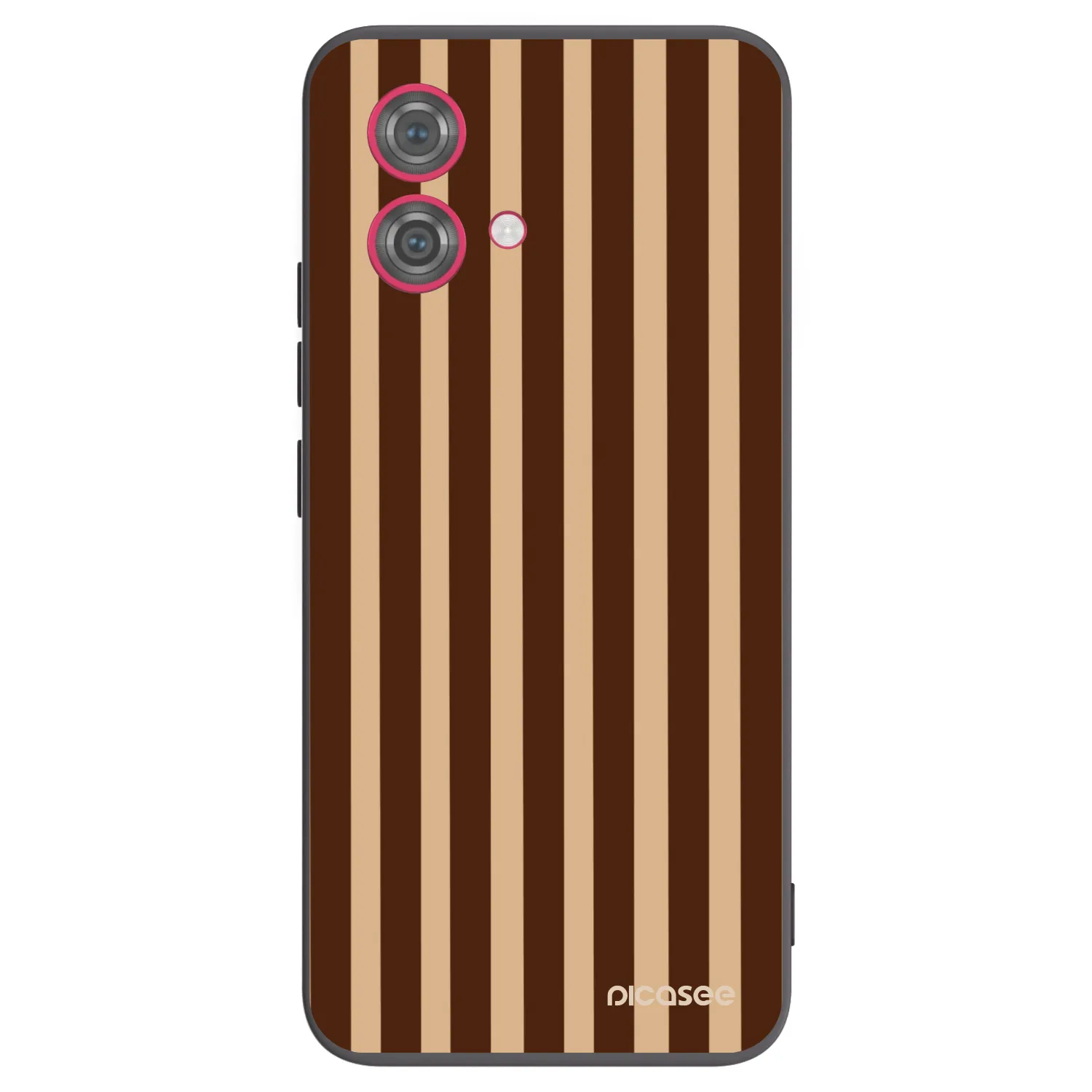 Picasee Motorola Moto G84 5G Hülle - Schwarzes Silikon - Brown lines