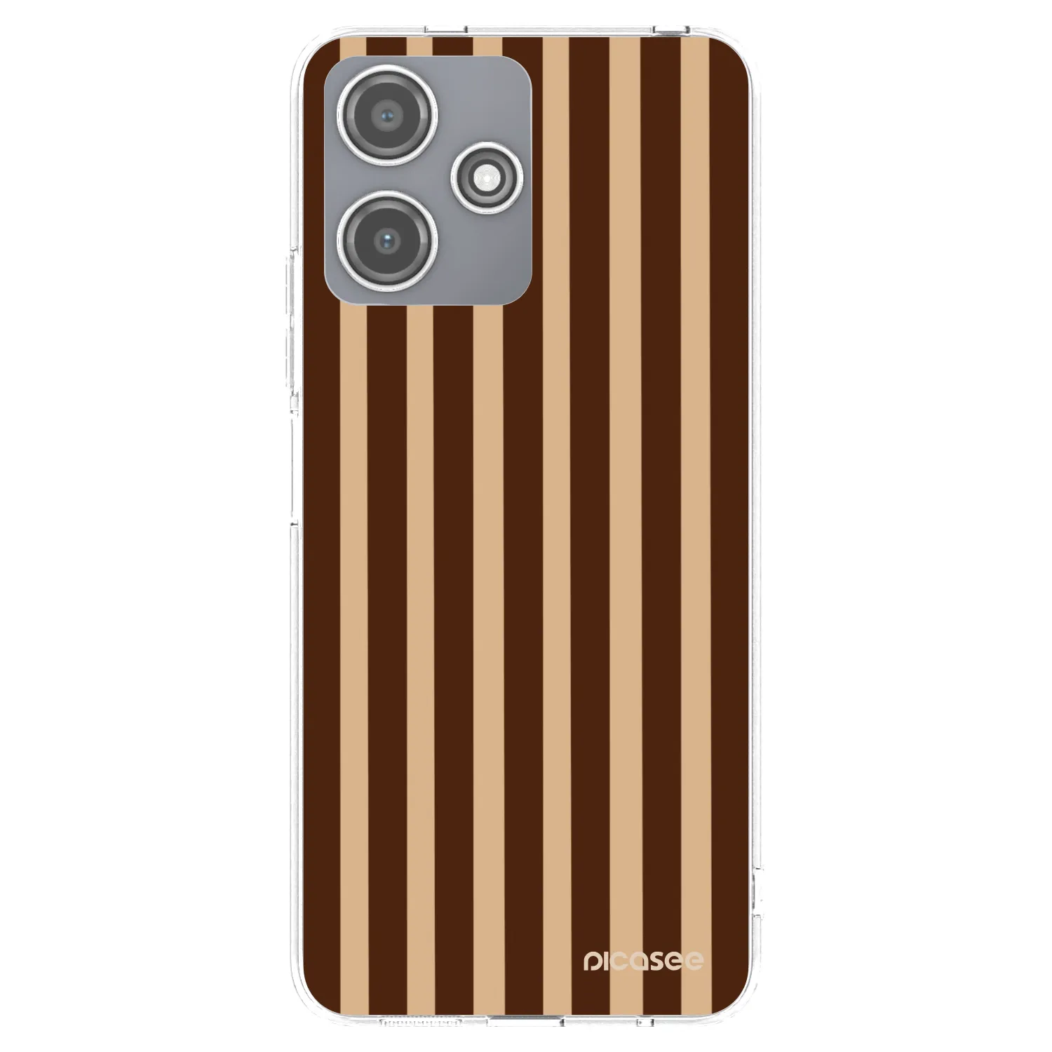 Picasee Xiaomi Redmi 12 5G Hülle - Transparentes Silikon - Brown lines