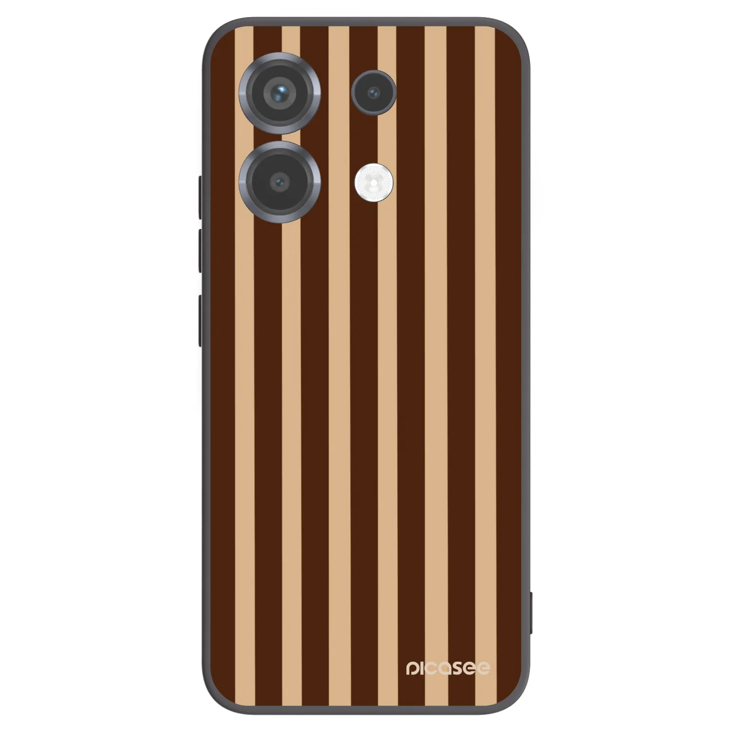 Picasee Xiaomi Poco X6 Hülle - Schwarzes Silikon - Brown lines