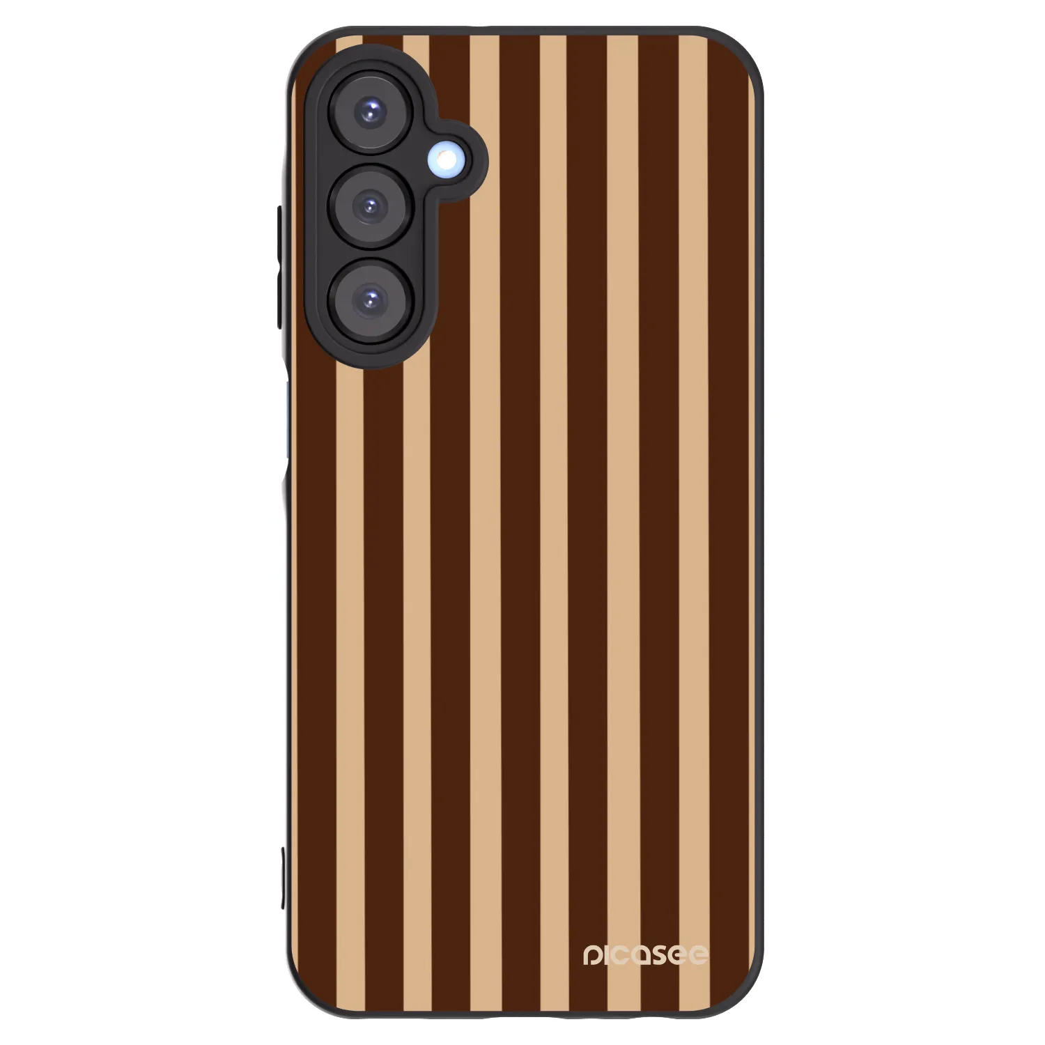 Picasee Samsung Galaxy A25 A256B 5G Hülle - Schwarzes Silikon - Brown lines