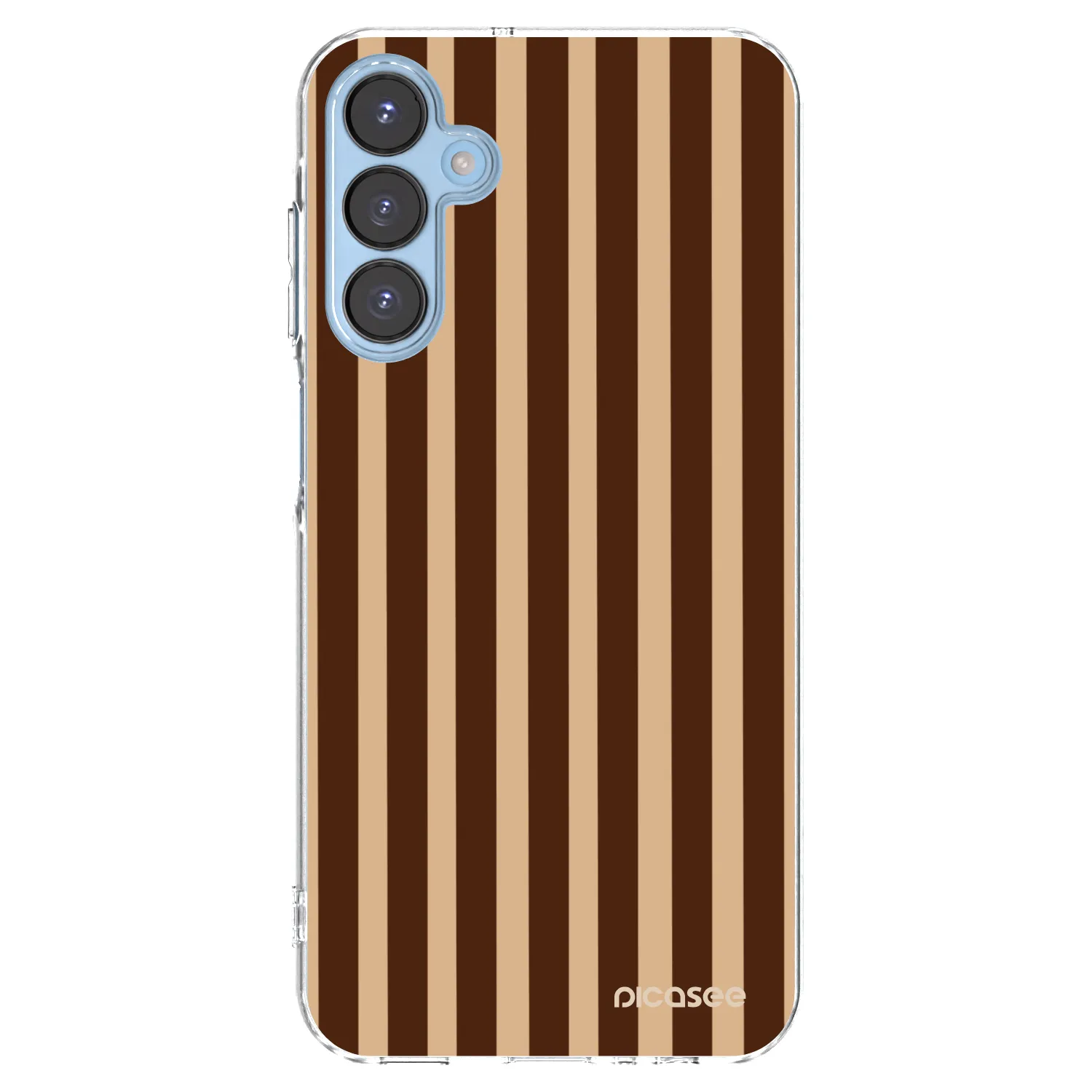 Picasee Samsung Galaxy A15 A156B 5G Hülle - Transparentes Silikon - Brown lines