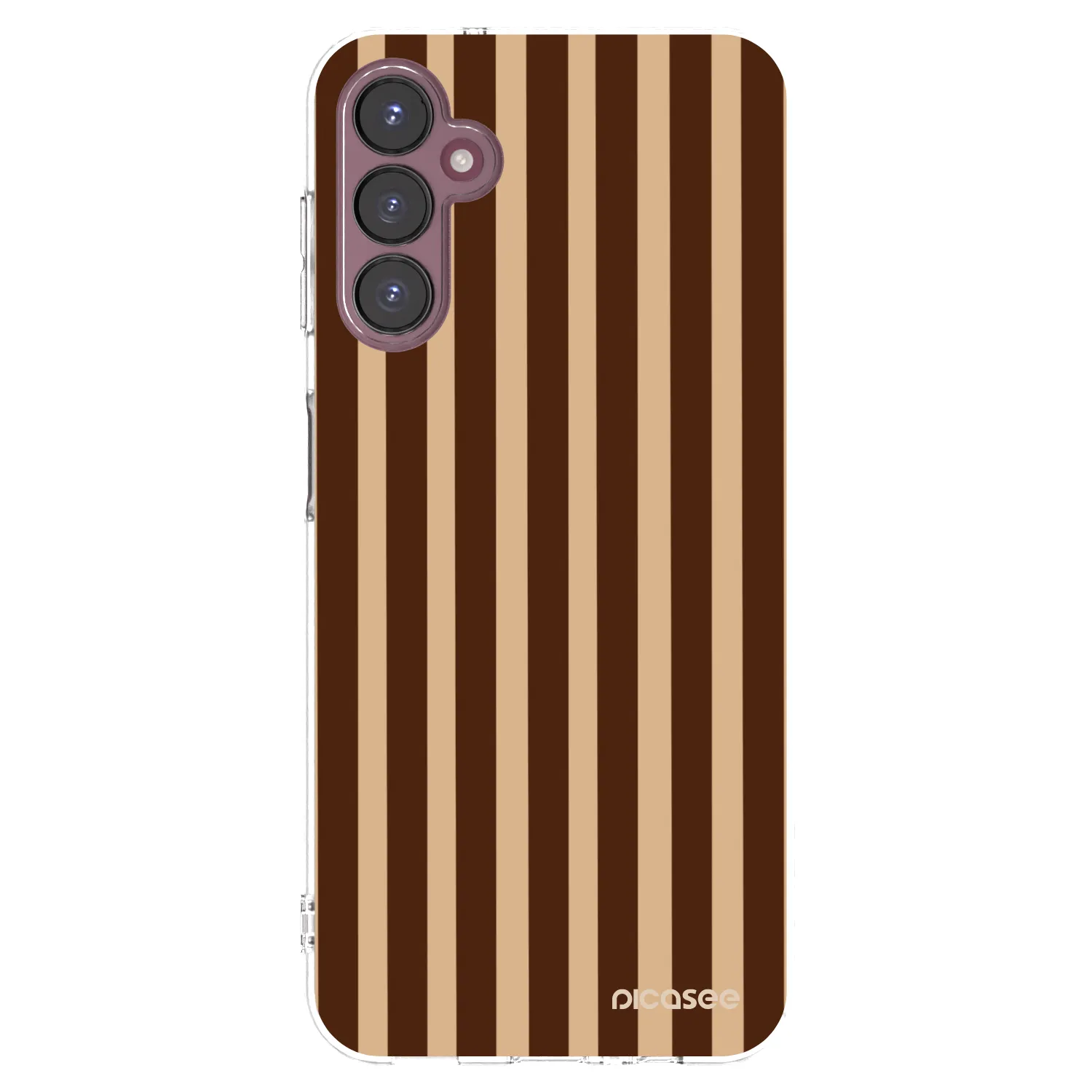 Picasee Samsung Galaxy A05s A057G Hülle - Transparentes Silikon - Brown lines
