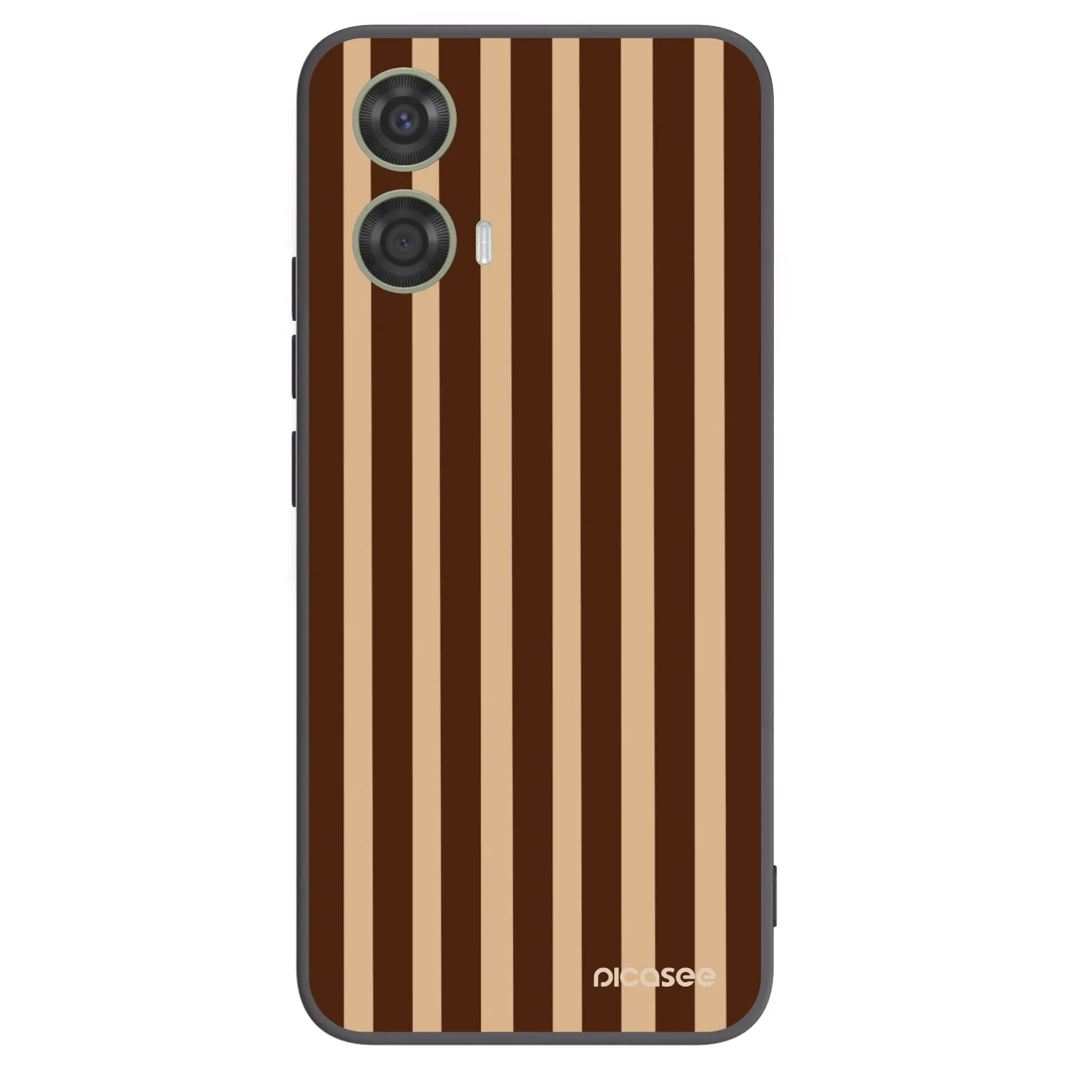 Picasee Motorola Moto G24 Hülle - Schwarzes Silikon - Brown lines
