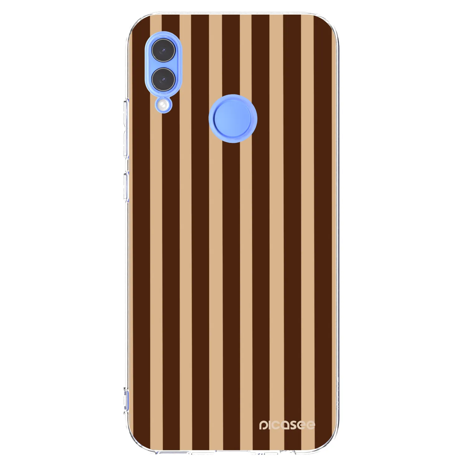 Picasee Huawei P Smart 2019 Hülle - Transparentes Silikon - Brown lines