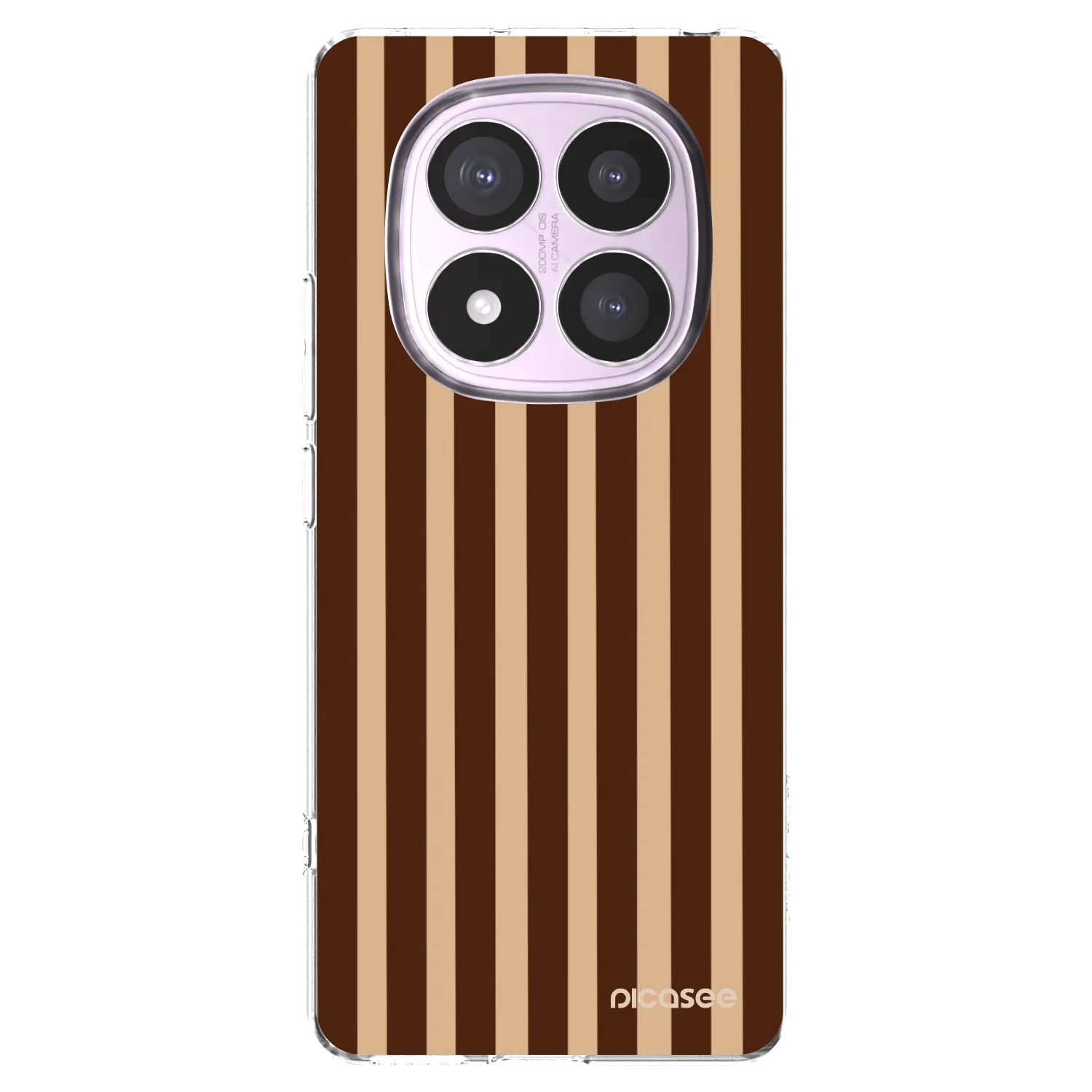 Picasee Xiaomi Redmi Note 14 Pro 5G Hülle - Transparentes Silikon - Brown lines