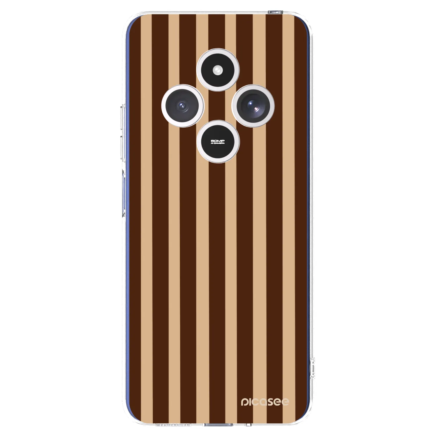 Picasee Xiaomi Redmi 14C Hülle - Transparentes Silikon - Brown lines