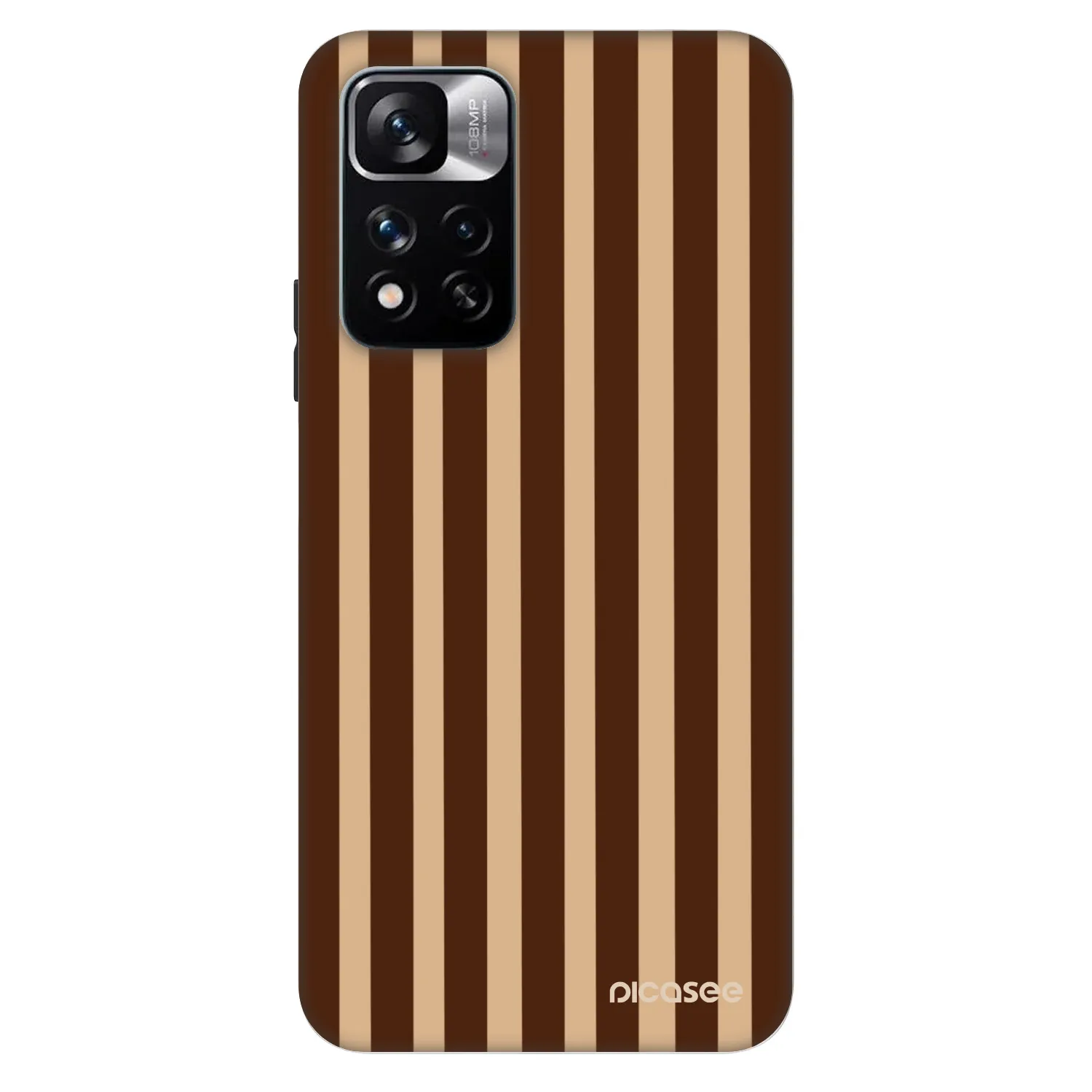 Picasee Fashion Case für Xiaomi Redmi Note 11 Pro - Brown lines