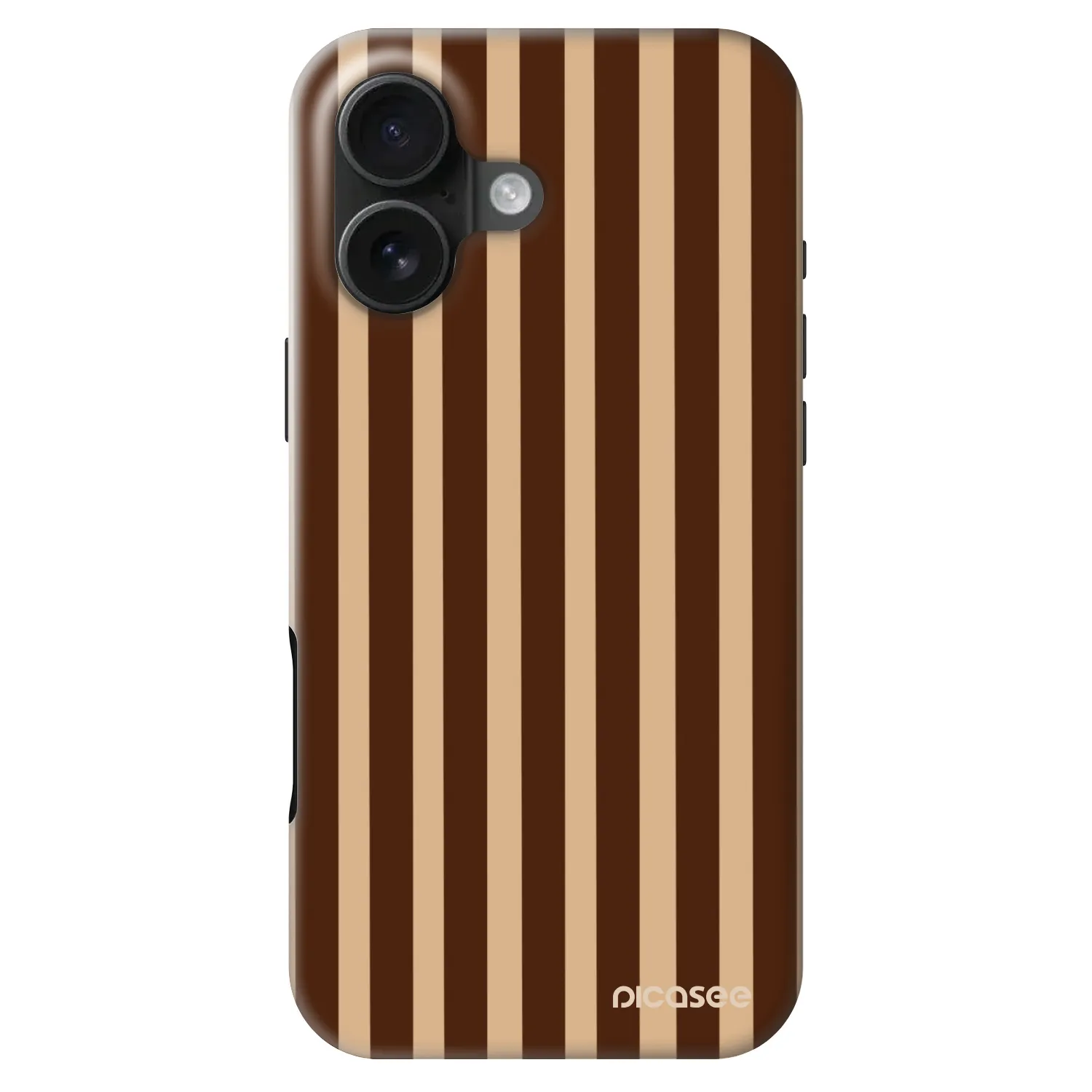 Picasee Fashion Case MagSafe für Apple iPhone 16 - Brown lines