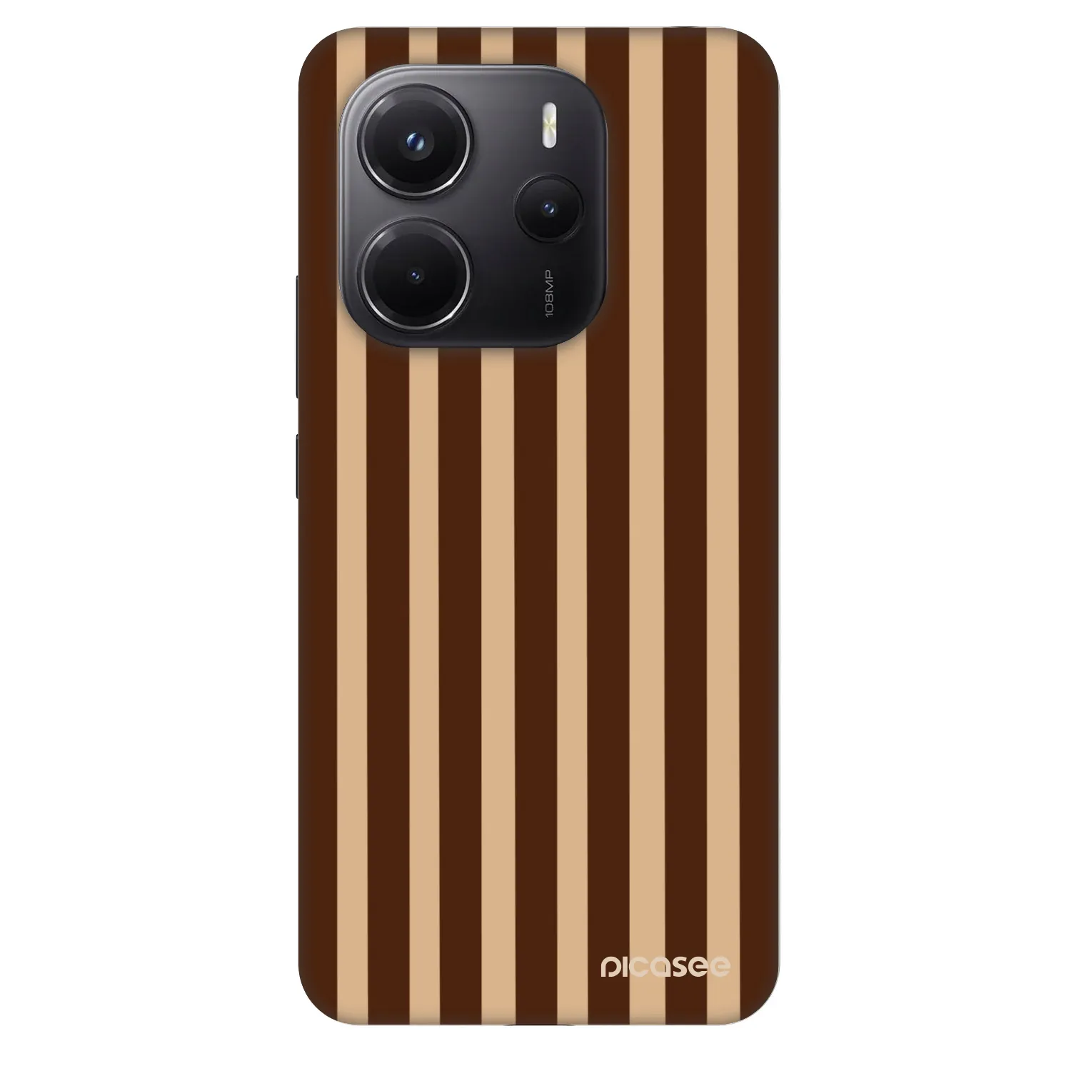 Picasee Fashion Case für Xiaomi Redmi Note 14 4G - Brown lines