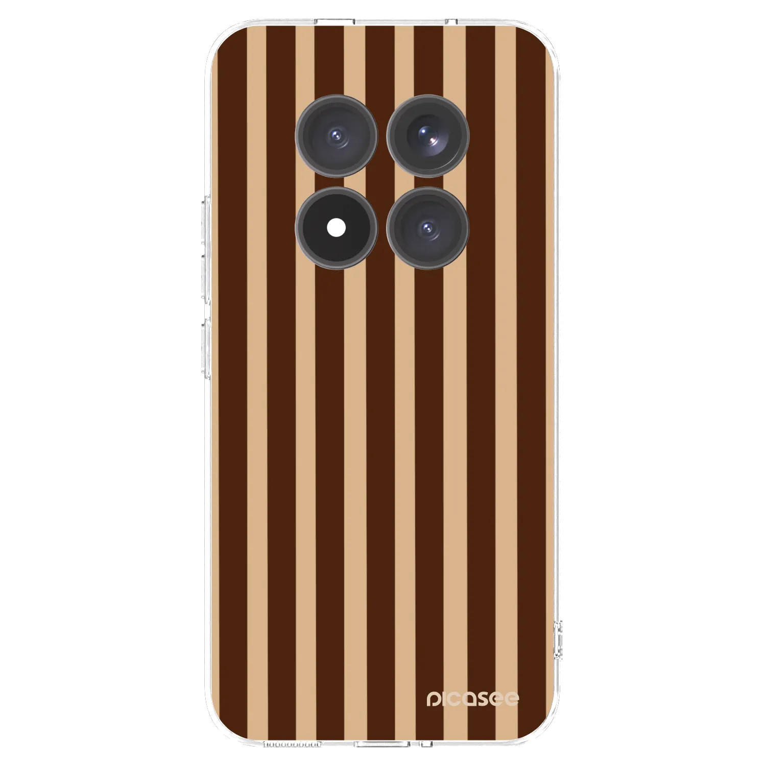Picasee Xiaomi Redmi Note 15 Pro+ Hülle - Transparentes Silikon - Brown lines
