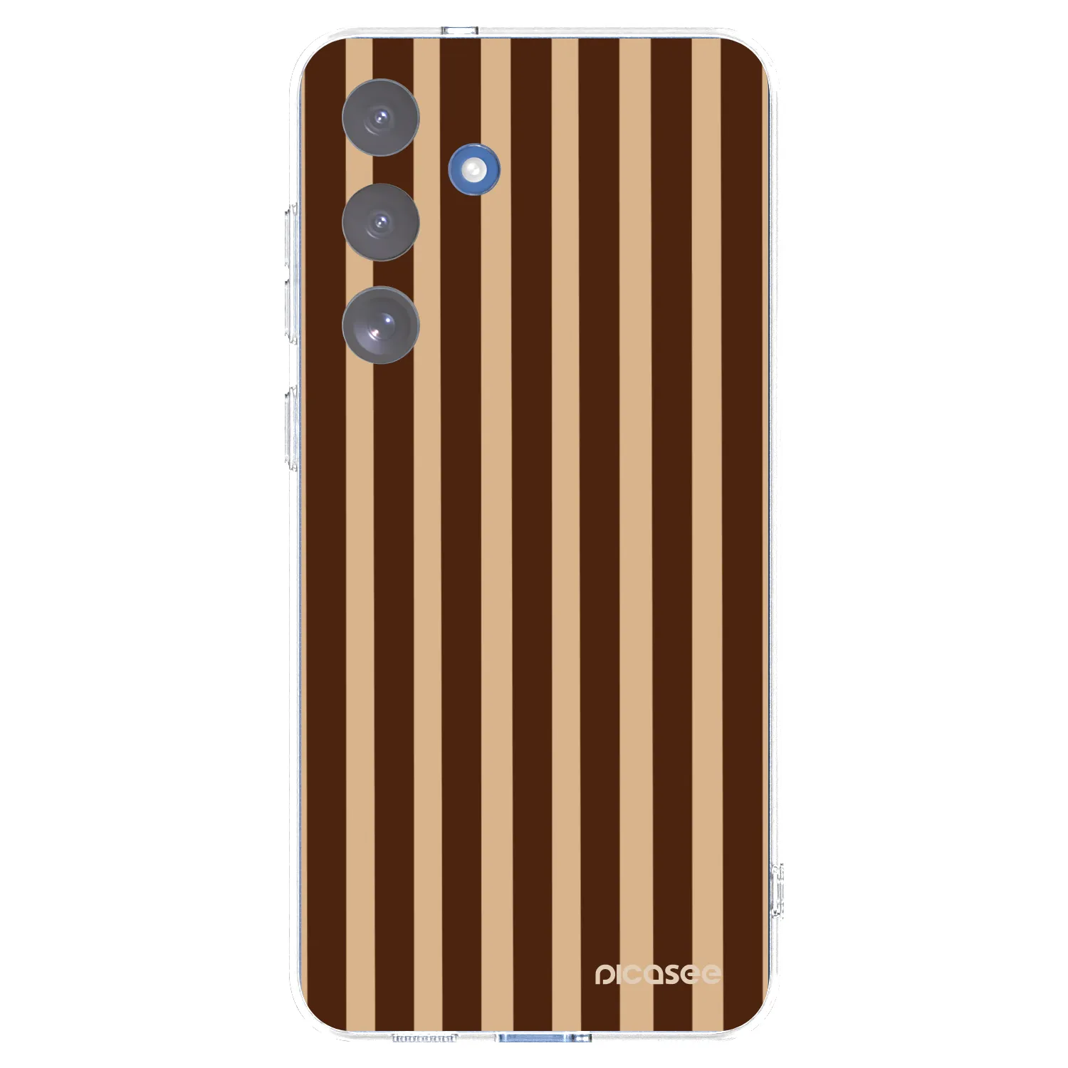 Picasee Samsung Galaxy S25 FE 5G Hülle - Transparentes Silikon - Brown lines