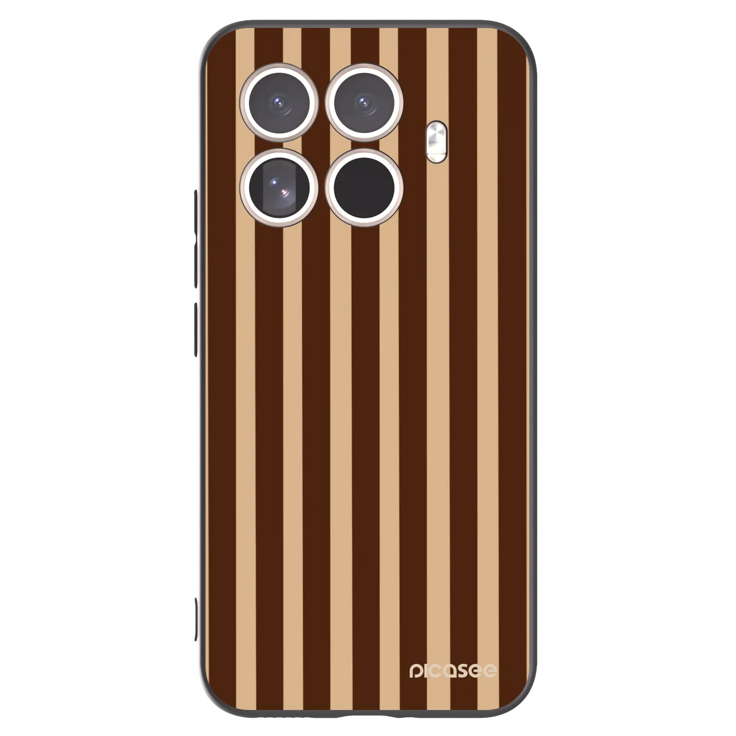 Picasee Xiaomi 15T Pro Hülle - Schwarzes Silikon - Brown lines