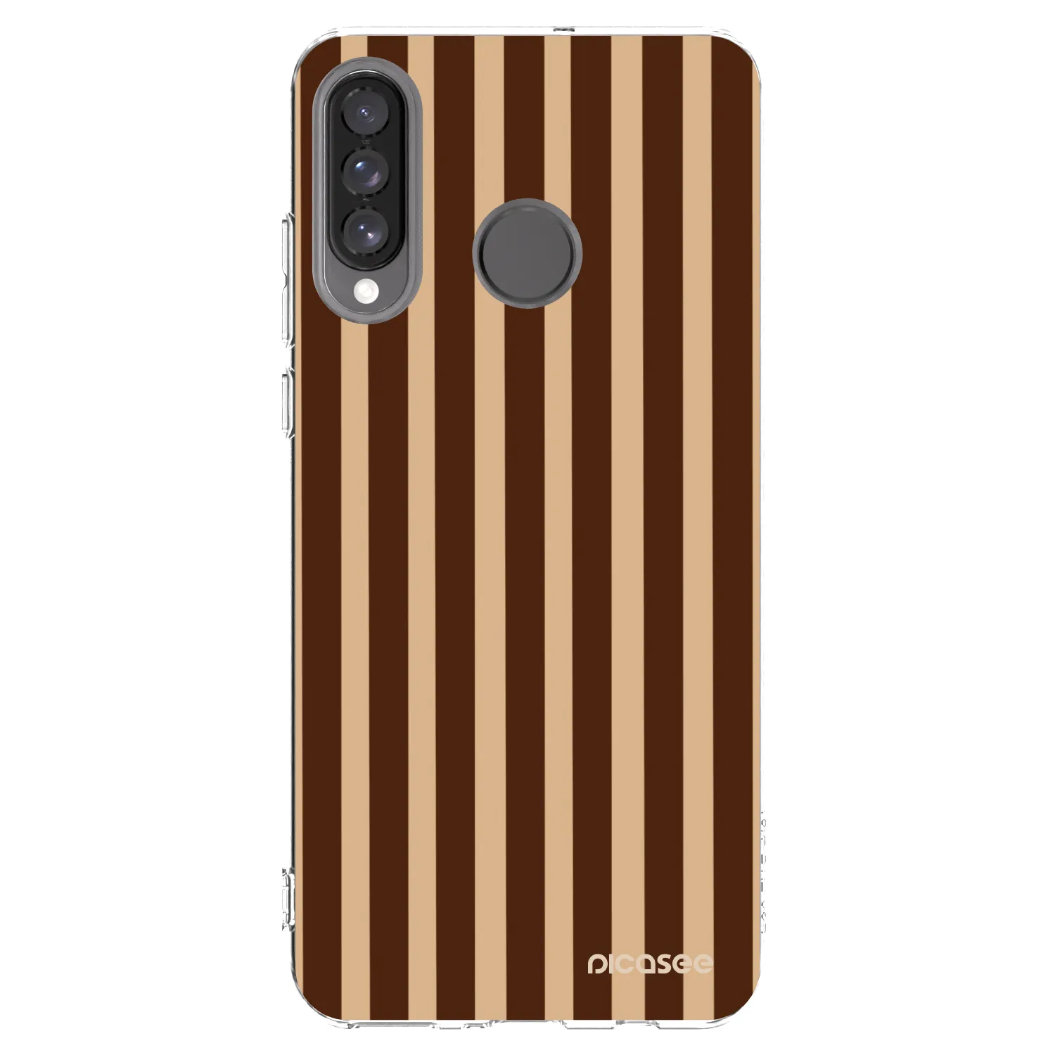 Picasee Huawei P30 Lite Hülle - Transparentes Silikon - Brown lines