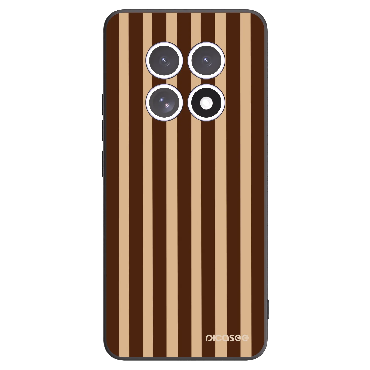 Picasee Xiaomi Redmi Note 15 5G Hülle - Schwarzes Silikon - Brown lines