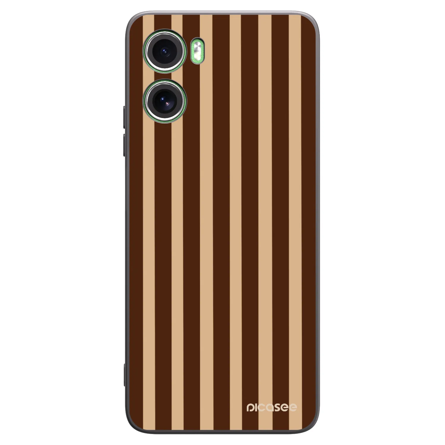 Picasee Motorola Moto G06 Hülle - Schwarzes Silikon - Brown lines