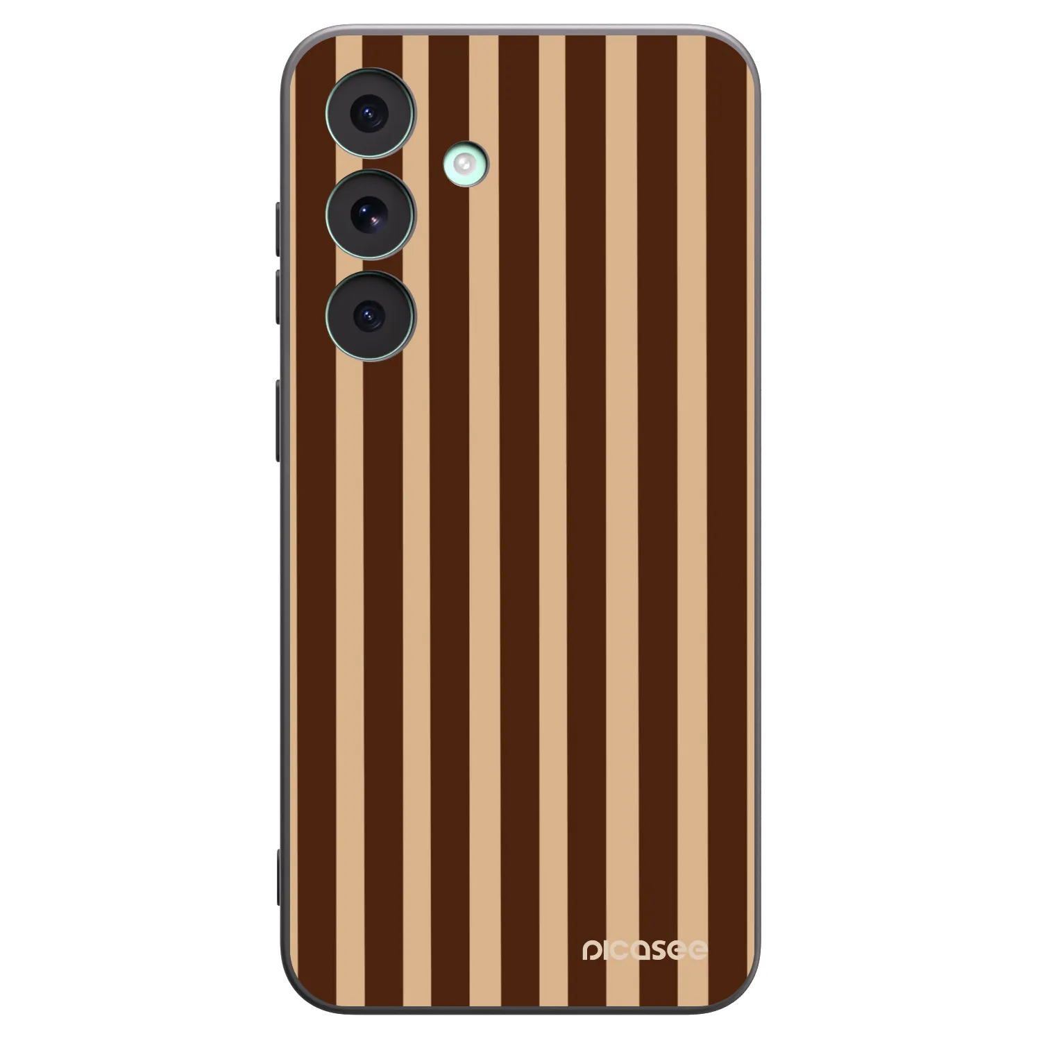 Picasee Samsung Galaxy S26 FE Hülle - Schwarzes Silikon - Brown lines
