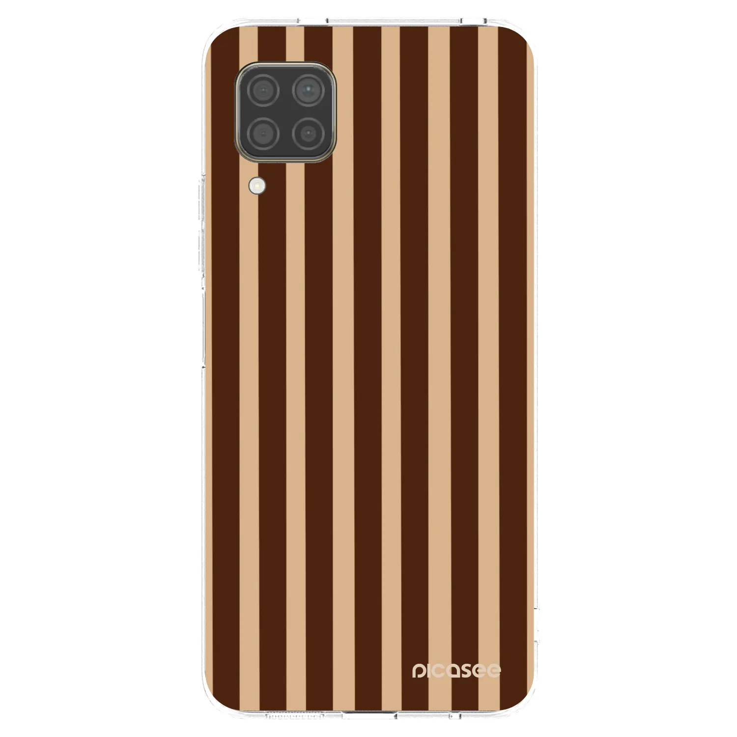 Picasee Huawei P40 Lite Hülle - Transparentes Silikon - Brown lines